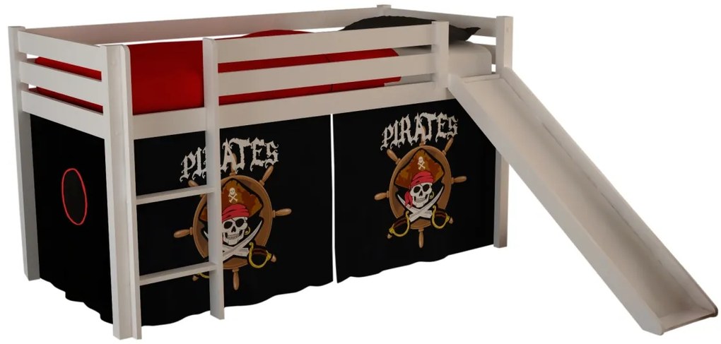 PINO PAT SEMI-INALT + slide și cortină Pirate.