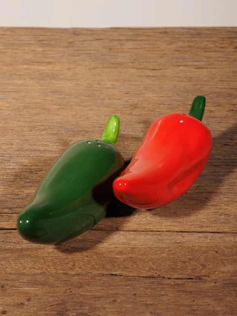 Set solnita si pipernita, forma de ardei, Jalapeno