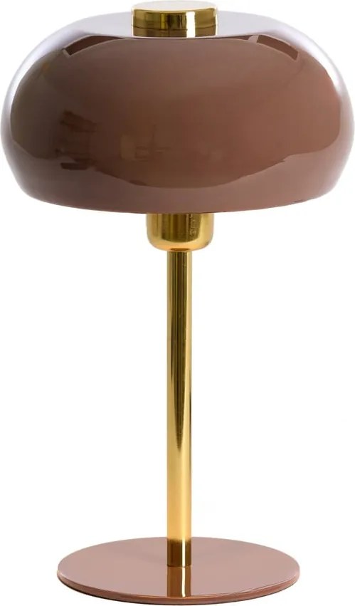 Veioză maro cu abajur din metal (înălțime 34 cm) Surin – Light &amp; Living