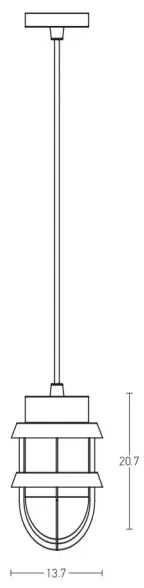 Lustră de exterior Zambelis E172 1xE27/40W/230V IP54 maro