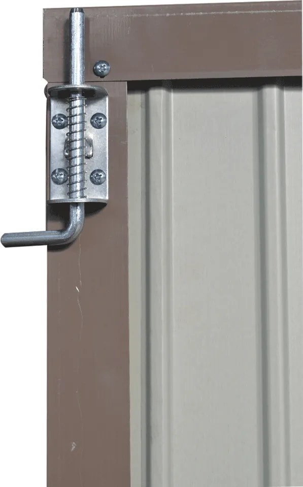 Depozit grădină pentru scule din tablă, maro / antracit, 2x1,3 m, RADOL