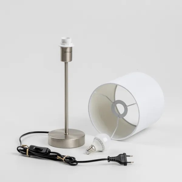 Lampă de birou LED 1xE14/5W/230V alb/crom mat