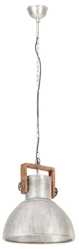 Lampa suspendata industriala 25 W, argintiu, 40 cm, E27, rotund Argintiu,    40 cm, 1