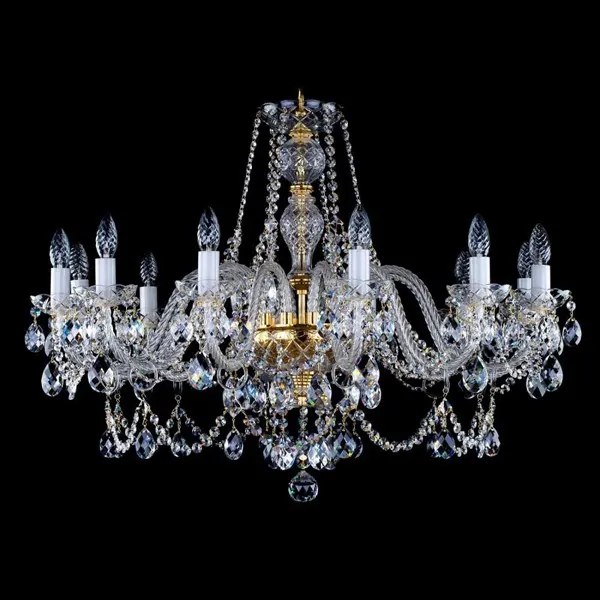 Candelabru cristal Bohemia 12 brate, diam. 84cm Andrea XII CE