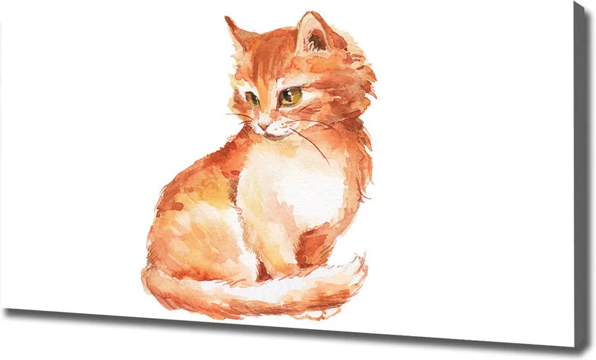Tablou pe pânză canvas Red cat