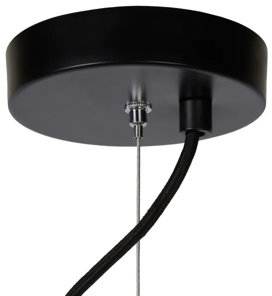 Lustră pe cablu ELODIE 3xE27/40W/230V neagră Lucide 45449/76/30