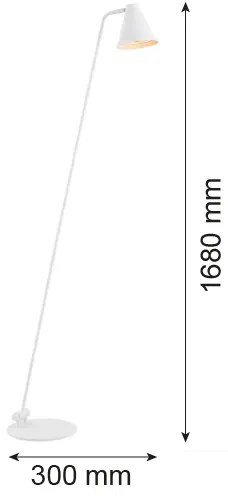 Lampadar AVALONE 1xE27/15W/230V alb Argon 8001