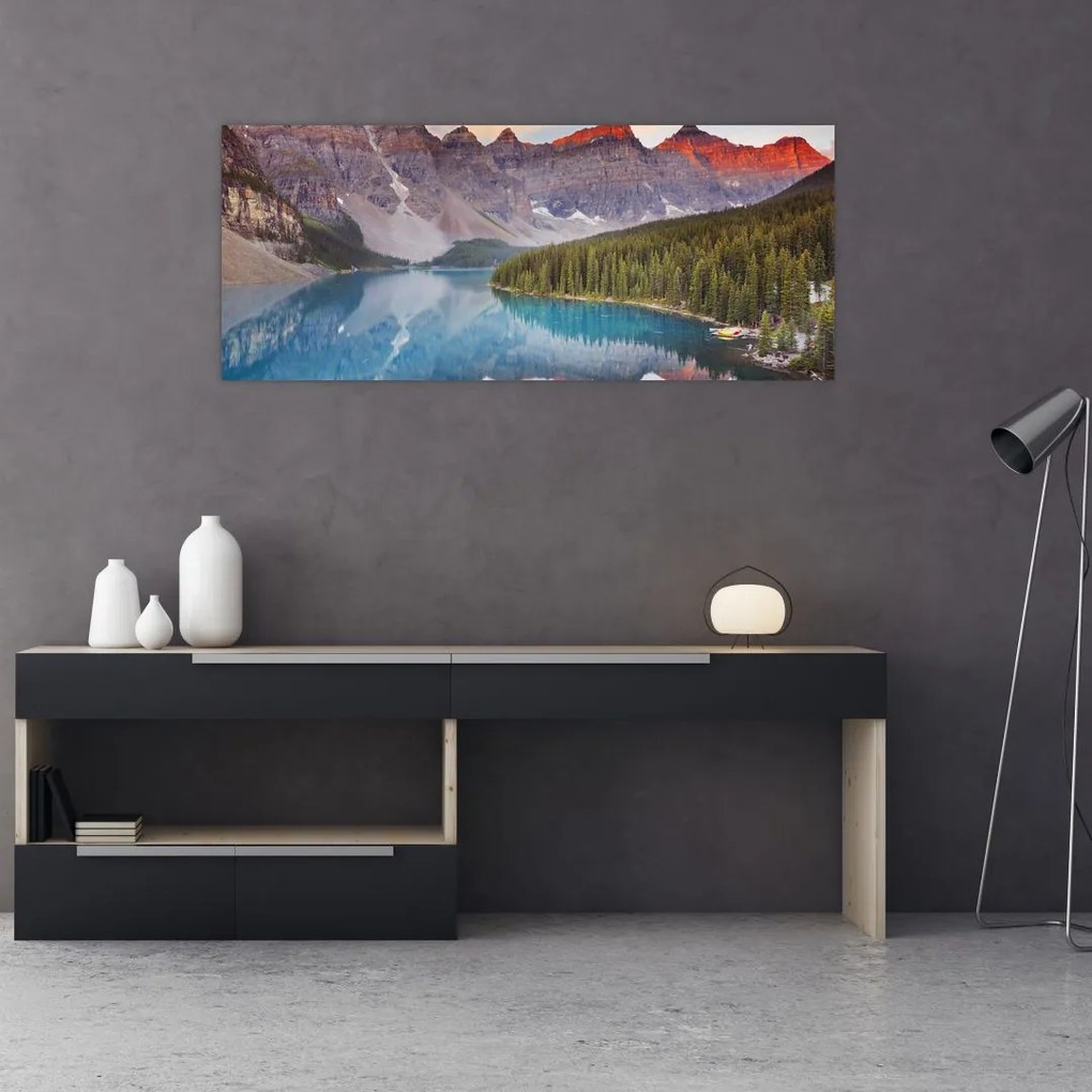 Tablou - Peisaj montan din Canada (120x50 cm)