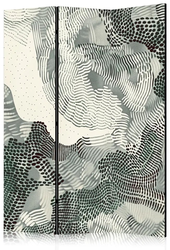 Paravan - Waving green - monochromatic composition of green spots