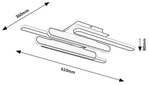 Rabalux 71050 - Plafonieră LED SINDRI/36W/230V