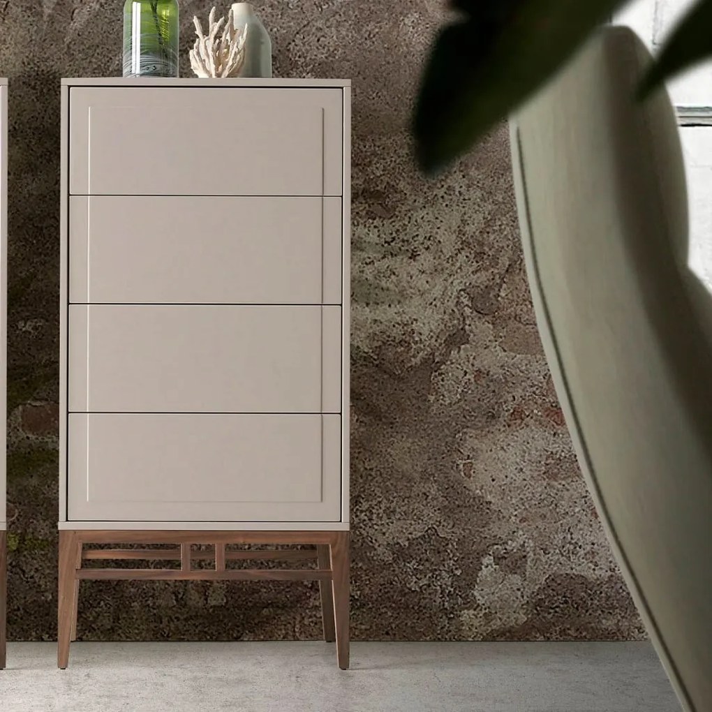 Dulapior elegant cu 4 sertare, design modern Platin AC-CP1709-A