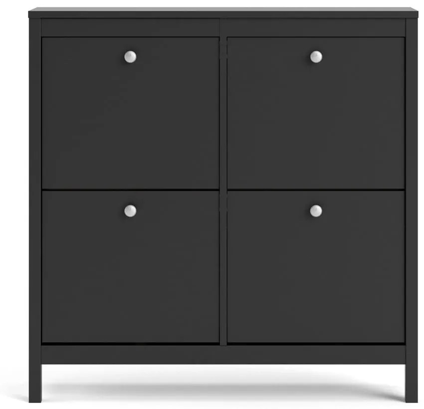 Pantofar cu 4 sertare Tvilum Madrid, negru
