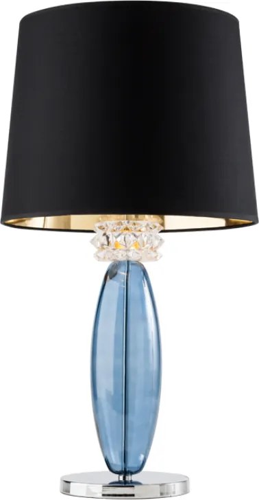 Veioză interior Incanti Ricordo - fumuriu cu abajur negru