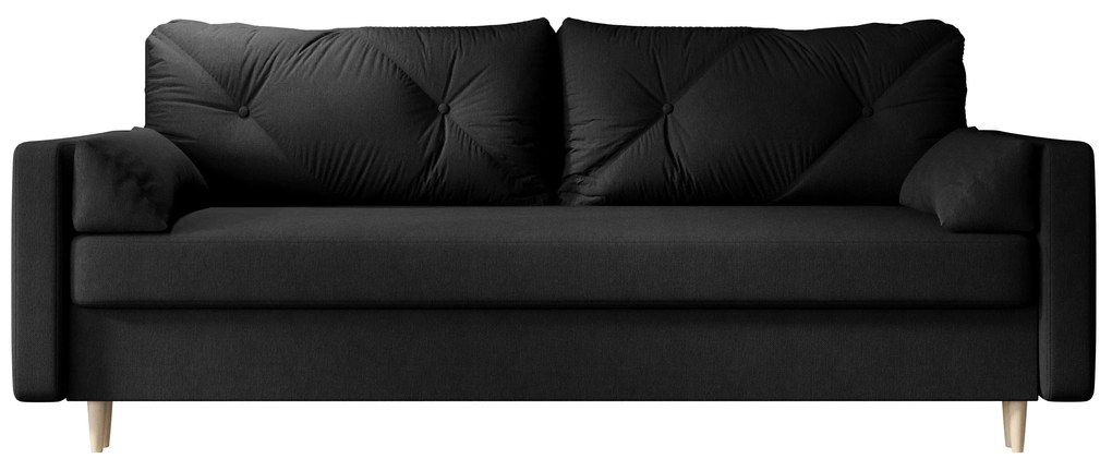 Canapea două locuri Aura (Negru). 1056632