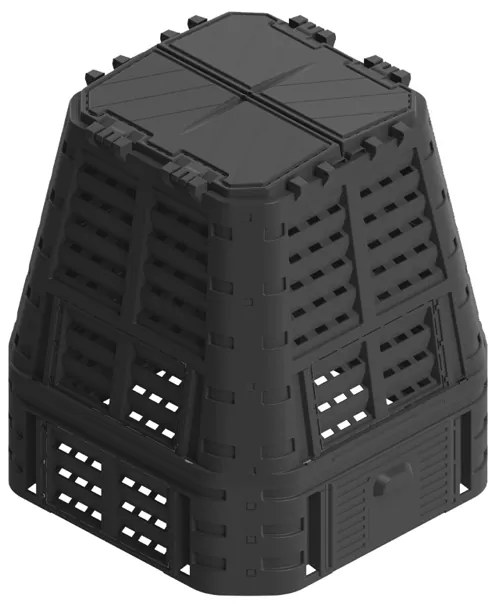 Compost 740 L - negru