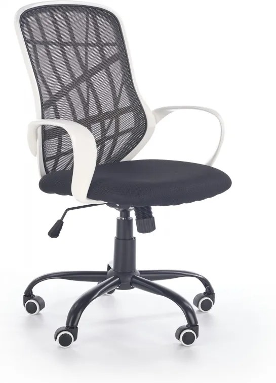 DESSERT scaun de birou alb/negru