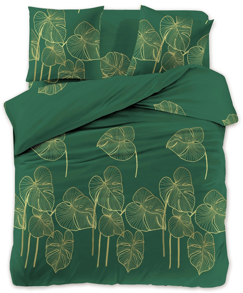 Lenjerie de pat din microfibra VENECIA verde Dimensiune lenjerie de pat: 2 buc 70 x 90 cm | 200 x 220 cm