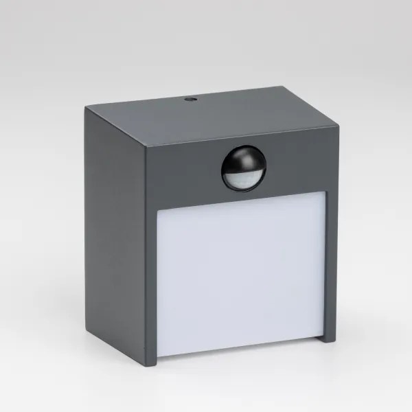 Aplică LED de exterior cu senzor Brilagi TERNI LED/12W/230V antracit IP44