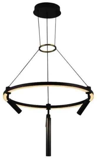 Lustră LED dimabilă pe cablu LED/85W/230V 3000-6500K + telecomandă