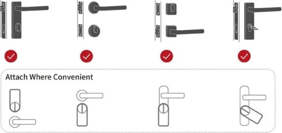 Immax NEO 07815L - Încuietoare inteligentă pentru ușă cu tastatură, alimentare 4xAA + 2xAA