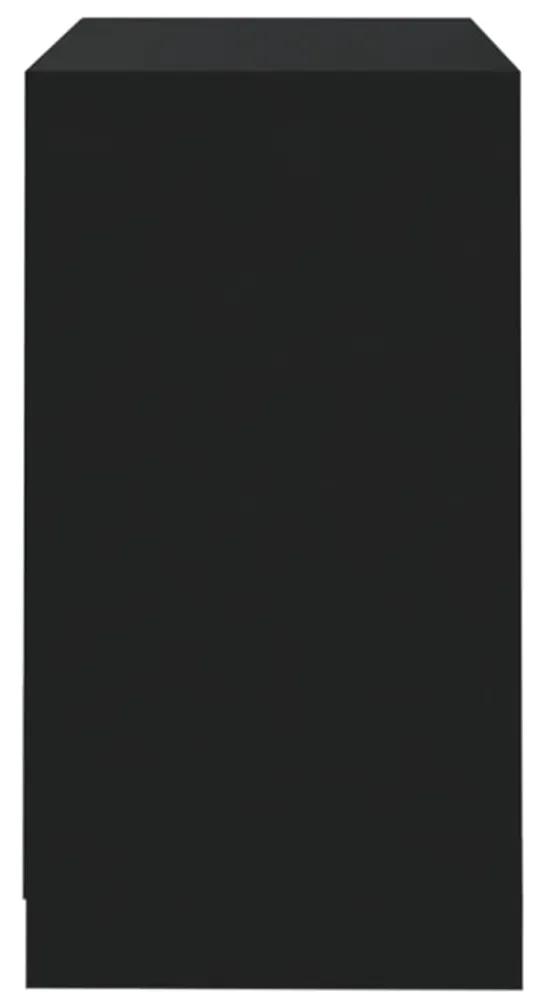 Servanta, negru, 70x40x73,5 cm, PAL 1, Negru
