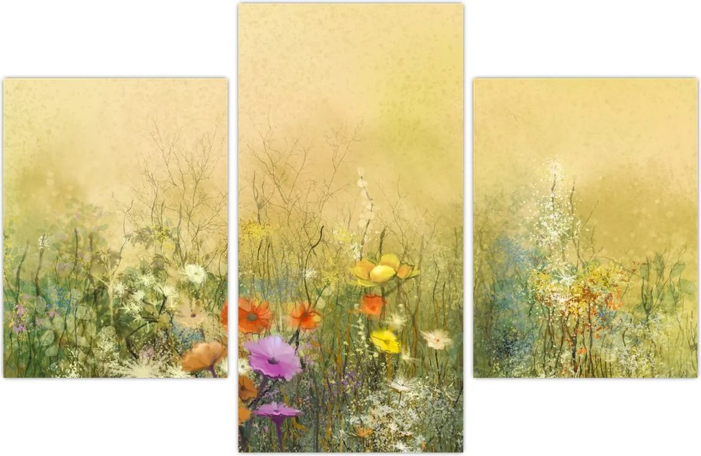 Tablou - Pajiște pictată (90x60 cm)