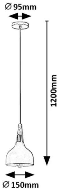 Pendul stil nordic metal gri Drusilla