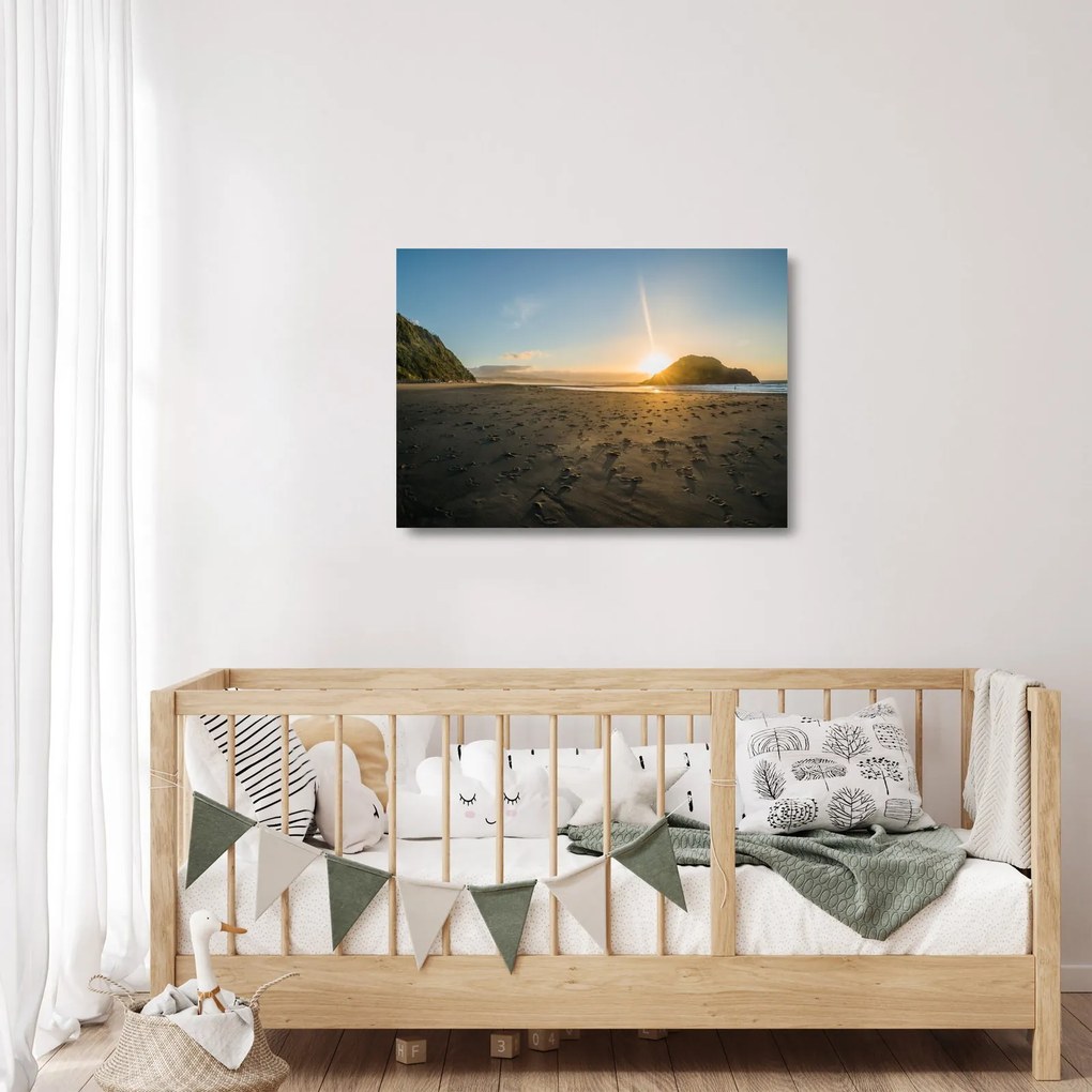 Tablou pe sticlă cu paja (70x50 cm)