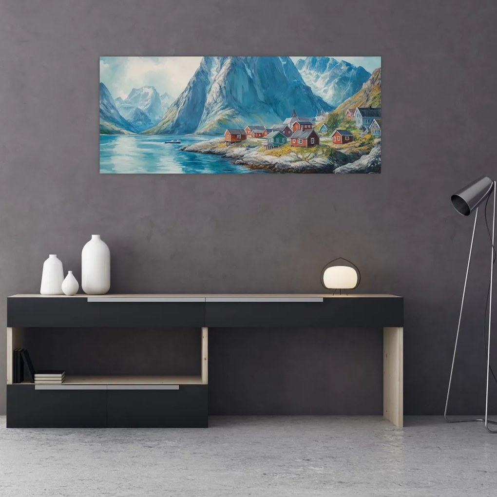 Tablou - Sat norvegian (120x50 cm)