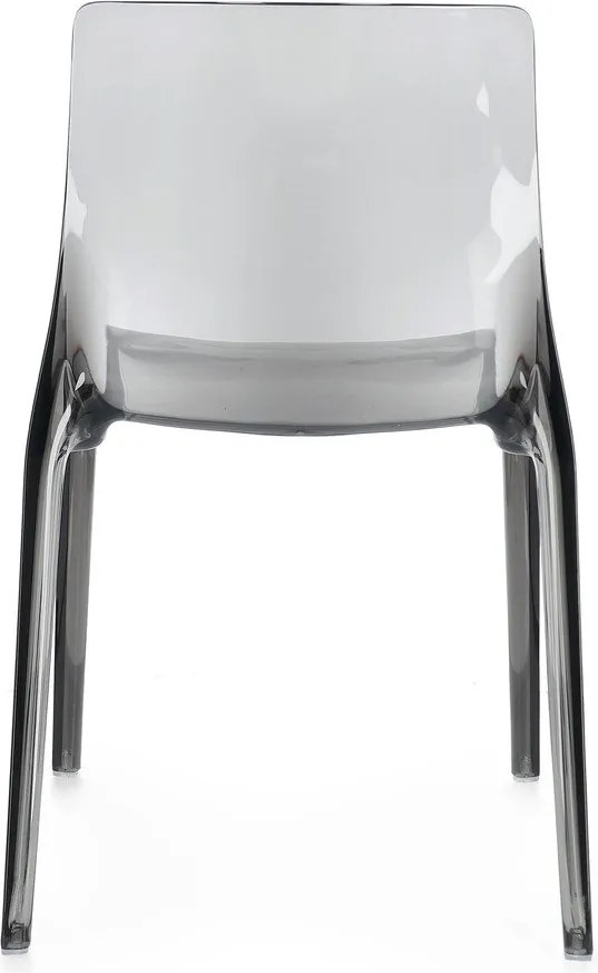 Scaun de grădină gri din plastic Adele – Bizzotto