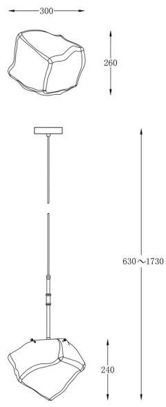 Lustră pe cablu ROCK 1xE27/40W/230V Zuma Line P0488-01M-SEAC