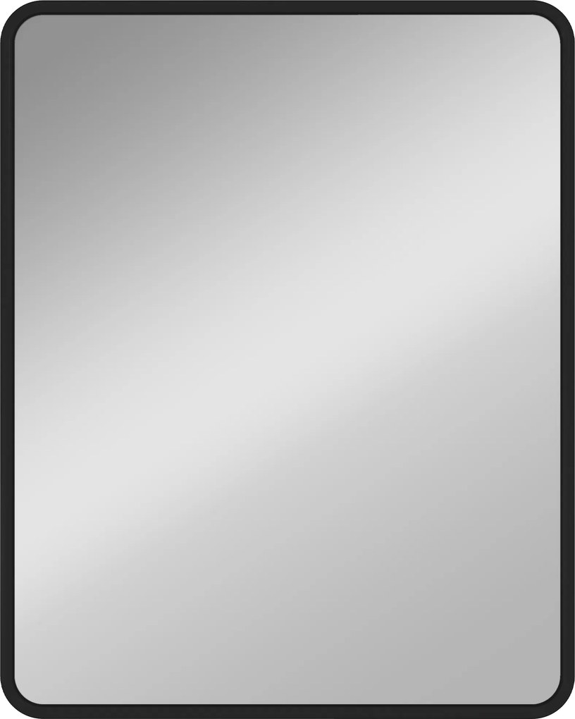 HOMCOM Oglindă de perete dreptunghiulară 50 x 40 cm, oglindă decorativă modernă cu ramă din metal pentru living, hol, coridor, negru | Aosom Romania