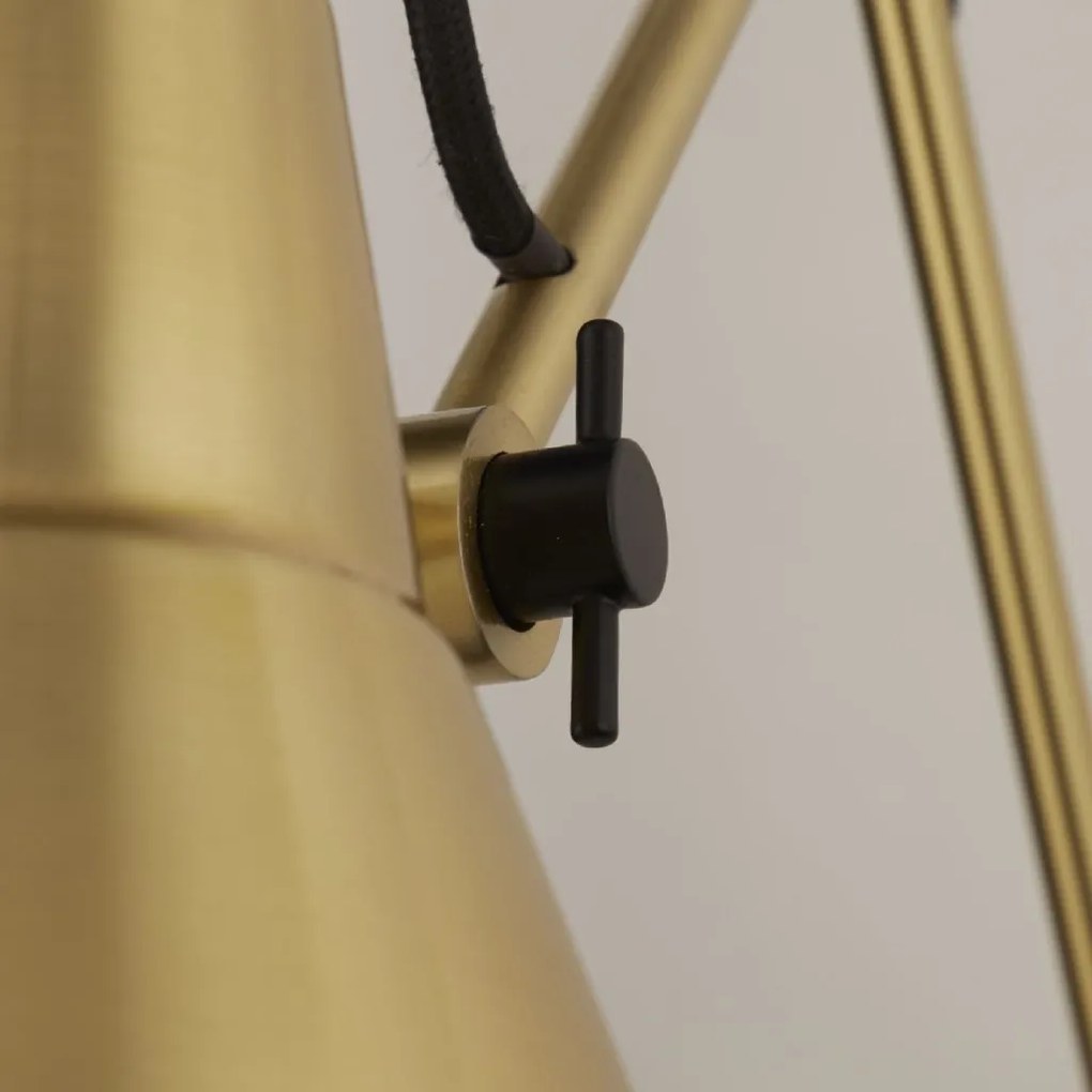 Aplica de perete cu brat articulat Swing alama