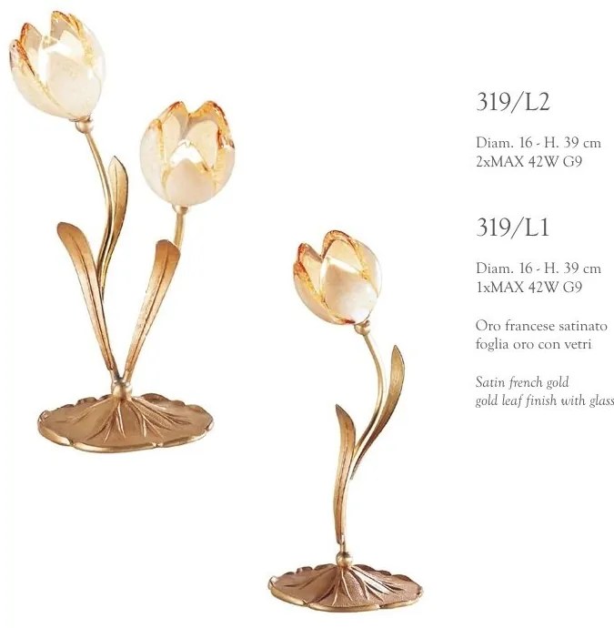 Veioza, Lampa de masa LUX realizata manual Tulipani