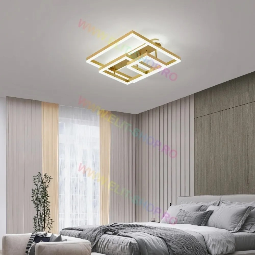 Lustra LED Cu Telecomanda, Elit's Esn1702-GB, 214W