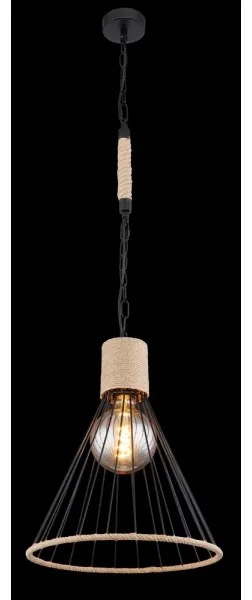 Lustră pe lanț Globo 15676H1 HALIA 1xE27/60W/230V
