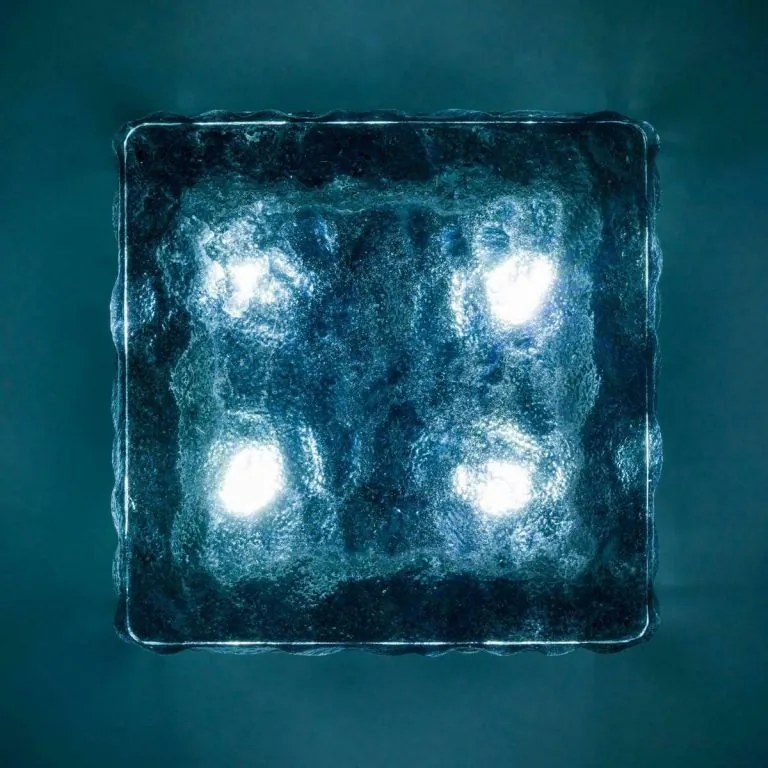 Set de 5 bucăți de iluminat solar - cub de sticlă - alb