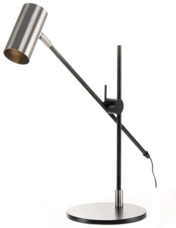 Lampa decorativa din fier Target argintie / neagra, un bec