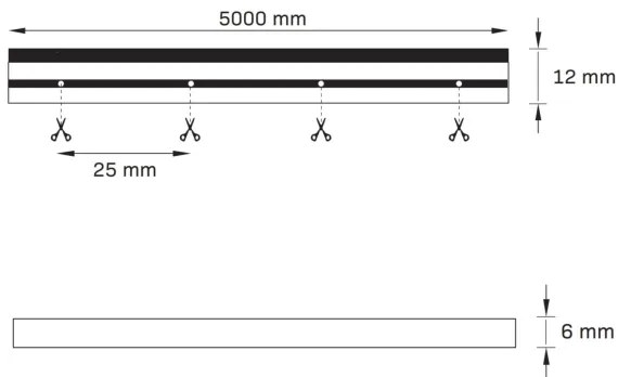 Benzi LED NEON 5 m LED/27W/12V IP65 portocaliu