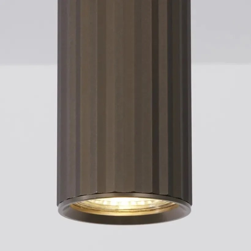 Spot aplicat din aluminiu canelat Anna bronz