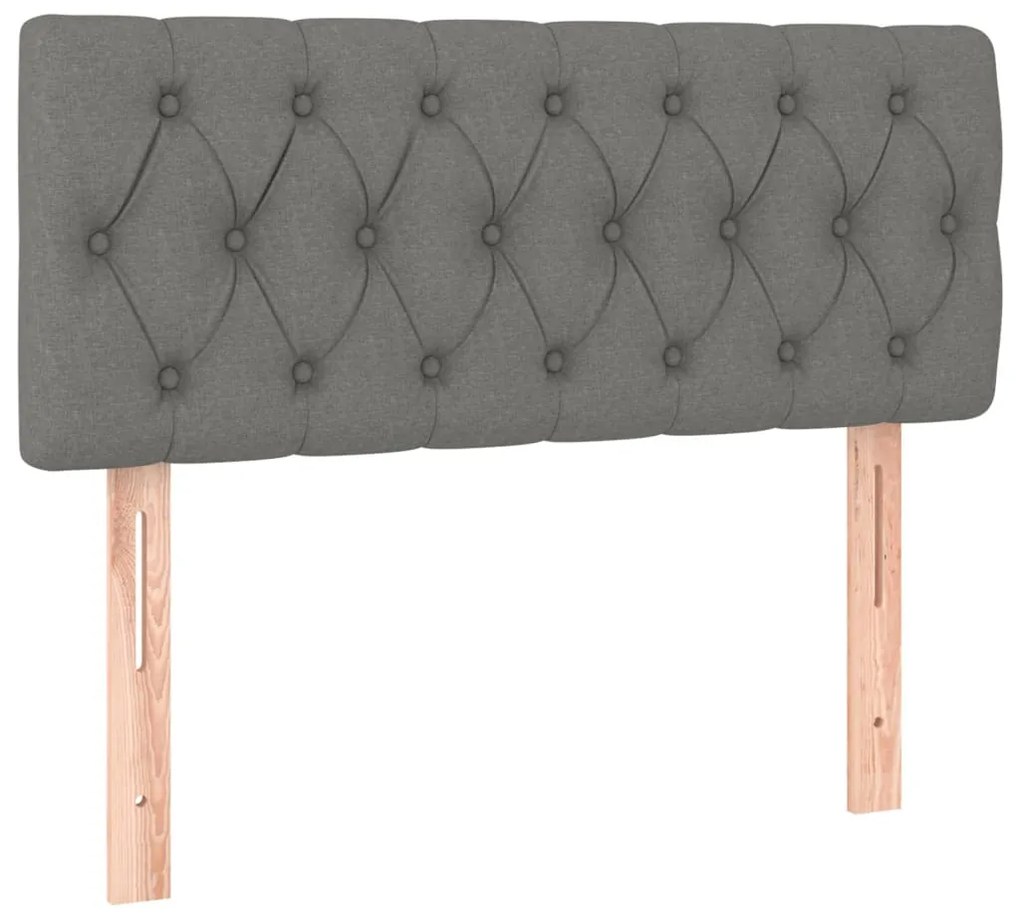 Tablie pentru pat boxspring 90 cm gri inchis