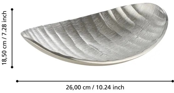 Tavă decorativă Eglo 427012 FORLEYET 18,5x26 cm argintiu