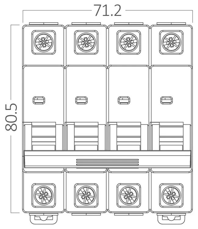 Siguranta automata 4P, 16A, curba de declansare C, capacitate de rupere 6kA, Braytron