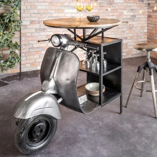 Masa de bar design industrial Scooter 115cm