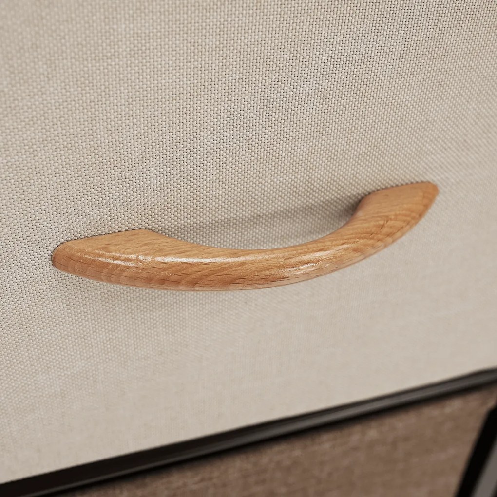 Comoda cu sertare din material textil HAZEL TIP 4,maro, S