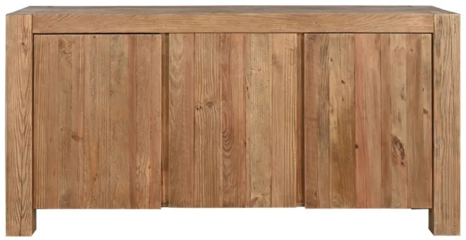 Bufet, natur, din lemn de pin reciclat, Rustique
