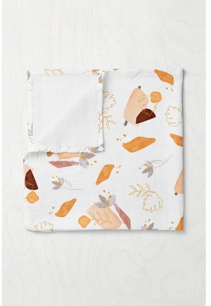 Pătură pentru copii albă din muselină 75x100 cm Boho – Mijolnir