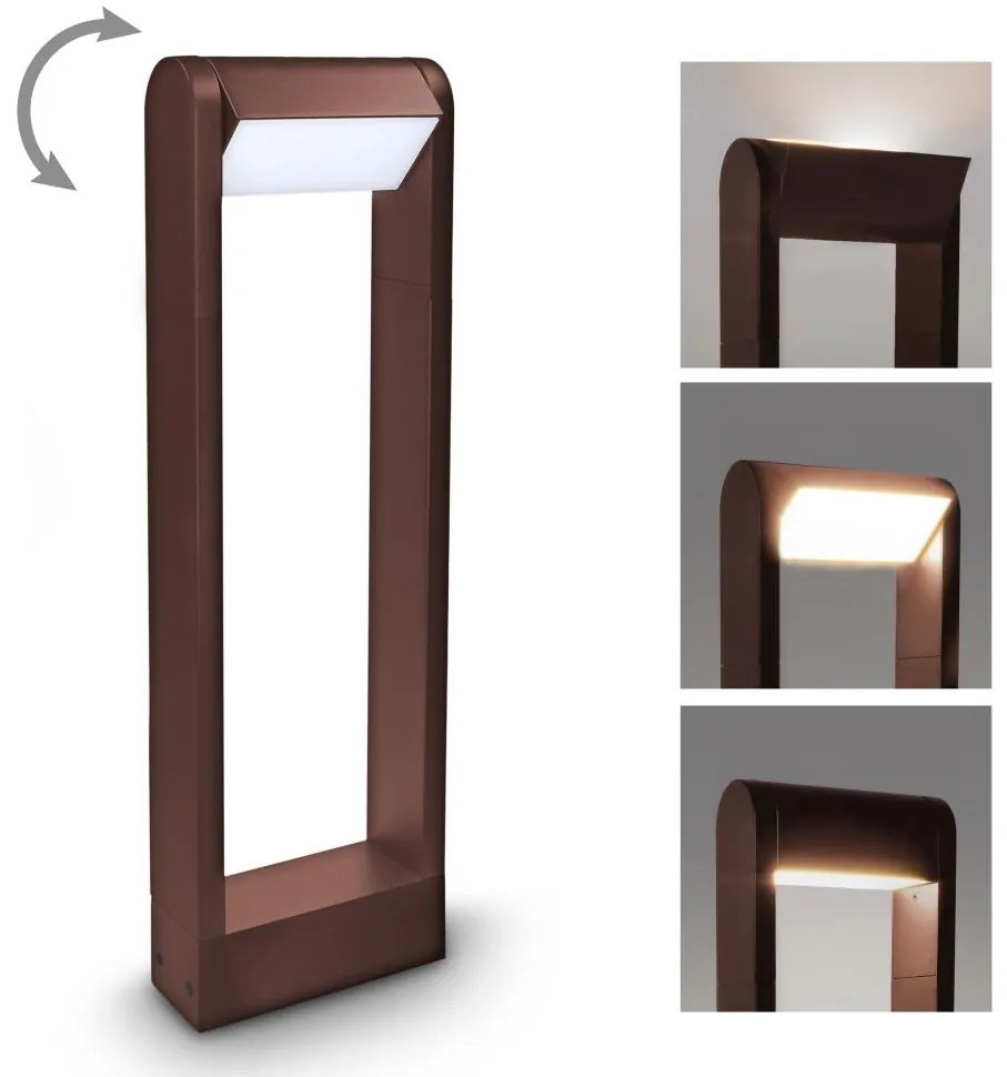 Brilagi - Lampă LED de exterior CROTONE LED/7W/230V maro IP54 50 cm