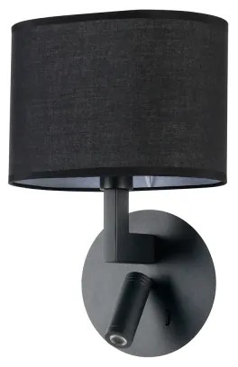 Brilagi - Lampă LED de perete DAYA 1xE14/40W/230V + LED/3W negru