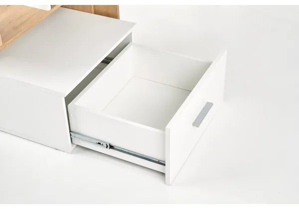 Birou GORA, stejar/alb